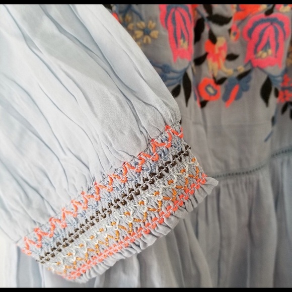 🌺Free People Smocked Tunic - Picture 3 of 6